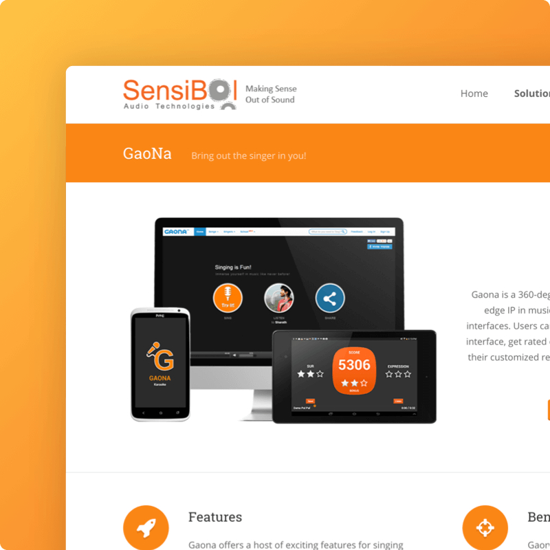 SensiBol website